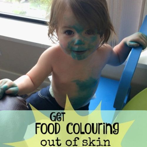 Removing Food Color from Skin